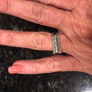 Sterling Silver Set of 3  Stacking Rings 6 .75